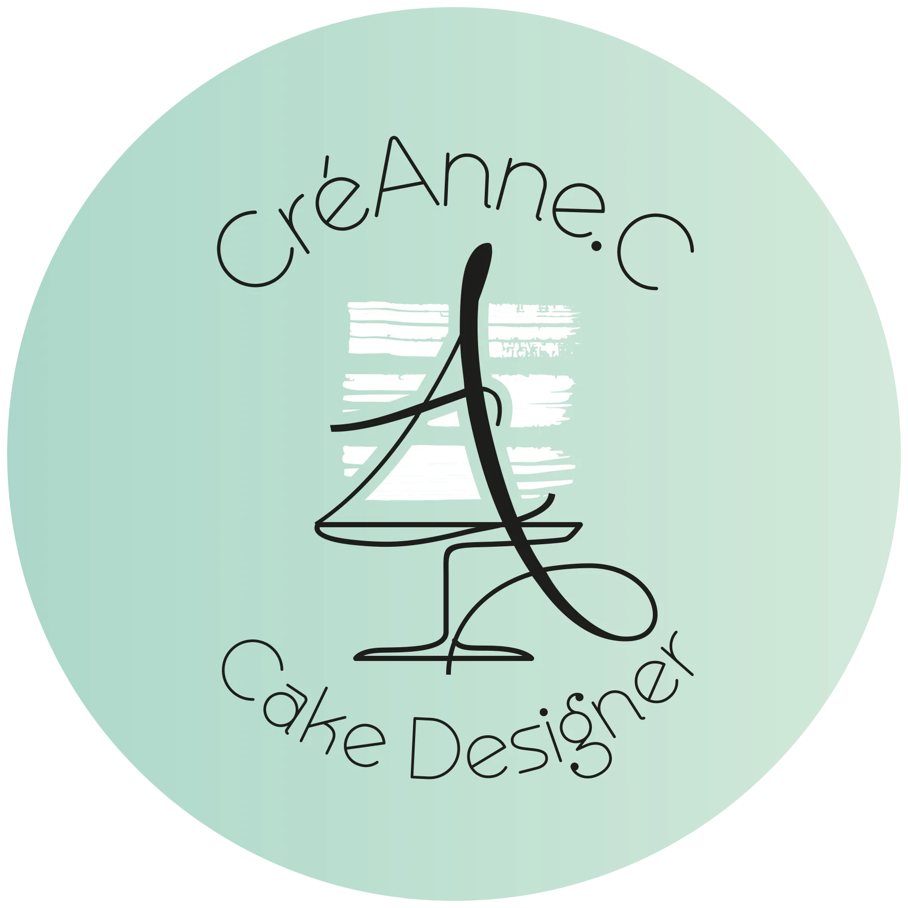 Logo de Cré-AnneC, cake design