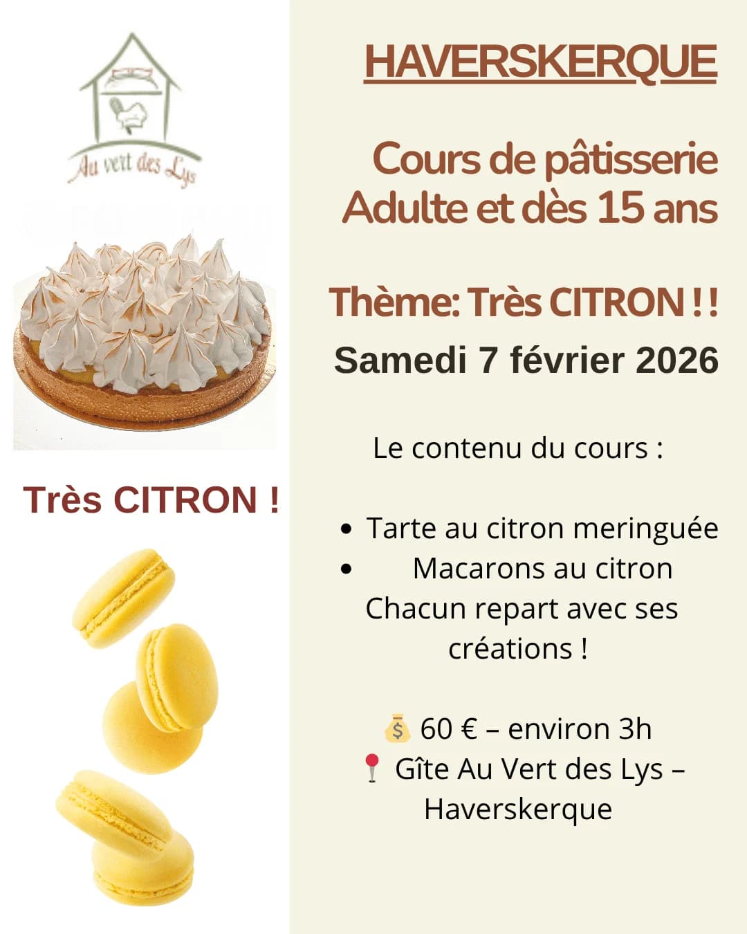 Réalisation pâtisserie