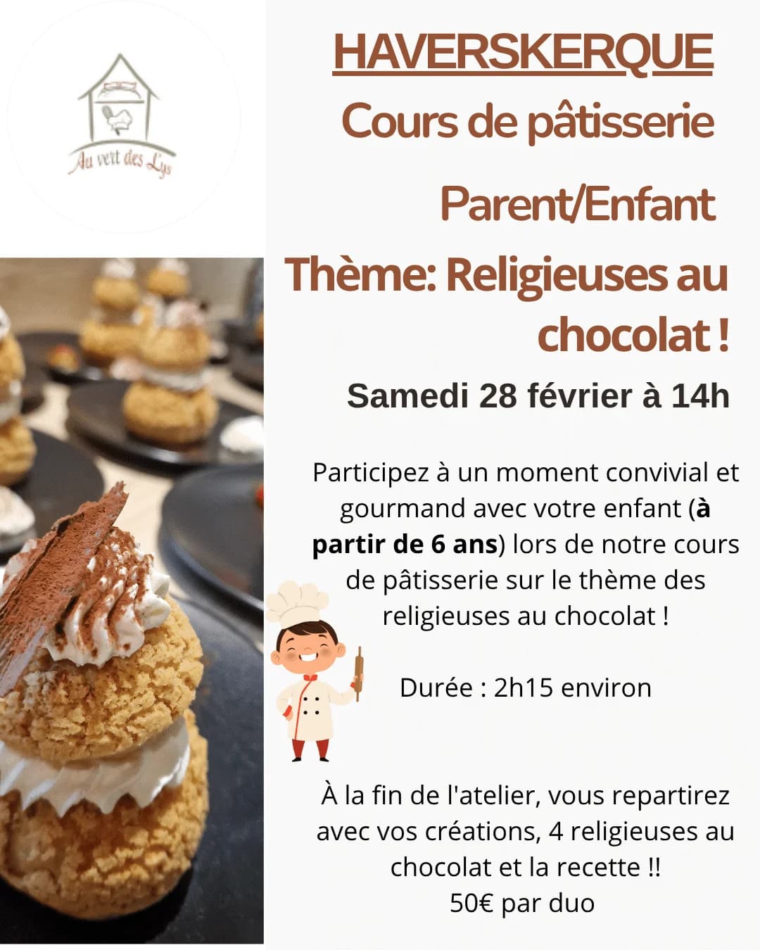 Réalisation pâtisserie